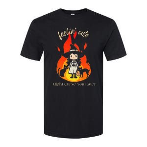 Feeling Cute Might Curse You Later Cute Witch Softstyle CVC T-Shirt