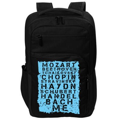 Famous Classical Music Composer Gift Musician Mozart Impact Tech Backpack