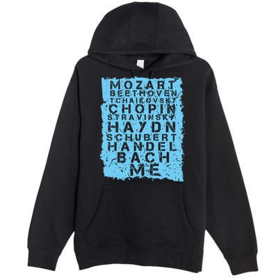 Famous Classical Music Composer Gift Musician Mozart Premium Pullover Hoodie