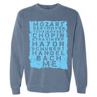 Famous Classical Music Composer Gift Musician Mozart Garment-Dyed Sweatshirt