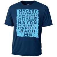 Famous Classical Music Composer Gift Musician Mozart Cooling Performance Crew T-Shirt