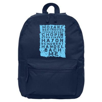 Famous Classical Music Composer Gift Musician Mozart 16 in Basic Backpack