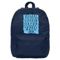 Famous Classical Music Composer Gift Musician Mozart 16 in Basic Backpack