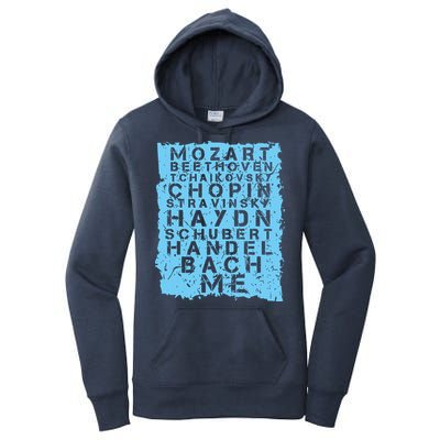 Famous Classical Music Composer Gift Musician Mozart Women's Pullover Hoodie