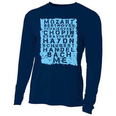 Famous Classical Music Composer Gift Musician Mozart Cooling Performance Long Sleeve Crew