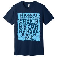 Famous Classical Music Composer Gift Musician Mozart Premium T-Shirt