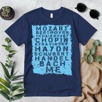 Famous Classical Music Composer Gift Musician Mozart Premium T-Shirt