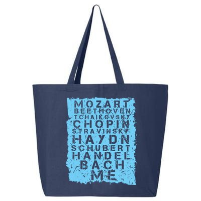 Famous Classical Music Composer Gift Musician Mozart 25L Jumbo Tote