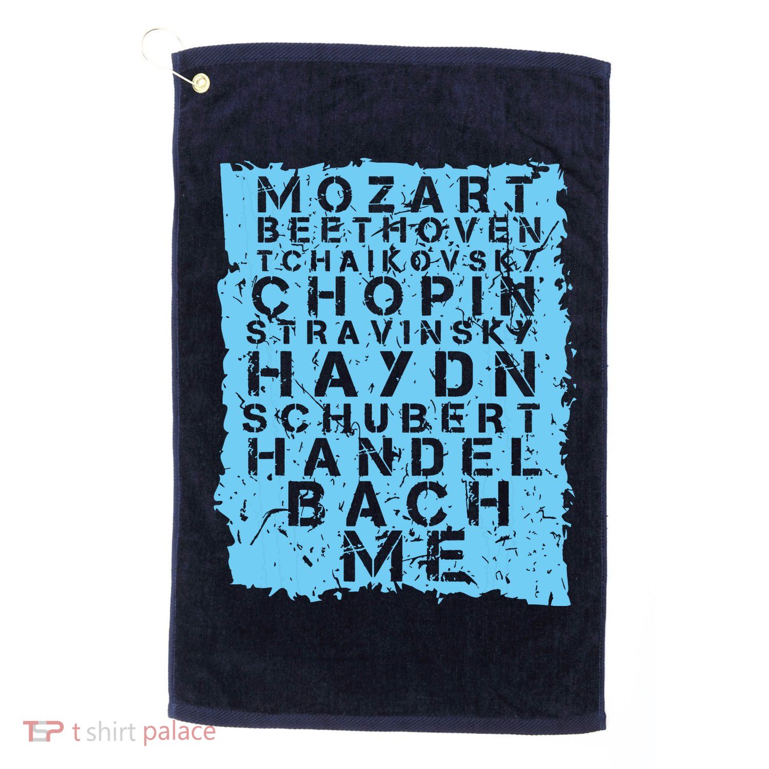 Famous Classical Music Composer Gift Musician Mozart Golf Towel