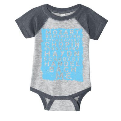 Famous Classical Music Composer Gift Musician Mozart Infant Baby Jersey Bodysuit