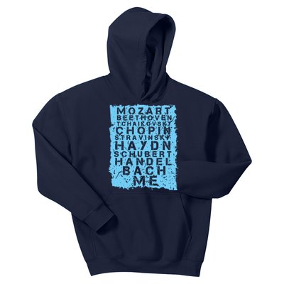 Famous Classical Music Composer Gift Musician Mozart Kids Hoodie