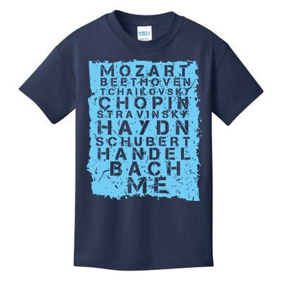 Famous Classical Music Composer Gift Musician Mozart Kids T-Shirt