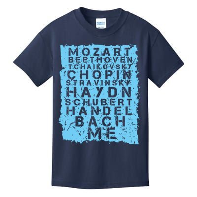 Famous Classical Music Composer Gift Musician Mozart Kids T-Shirt