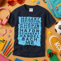 Famous Classical Music Composer Gift Musician Mozart Kids T-Shirt