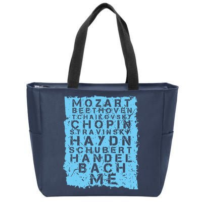 Famous Classical Music Composer Gift Musician Mozart Zip Tote Bag