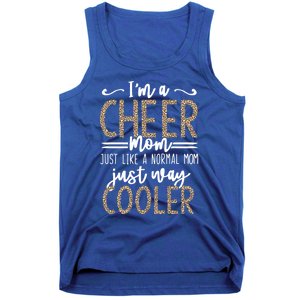 Funny Cheerleading Mother Leopard Cheetah Print Cheer Mom Meaningful Gift Tank Top