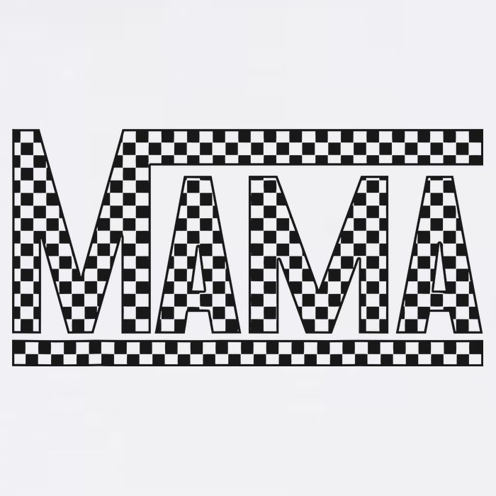 Funny Checkered Mama Black White Gift Wo Cooling Performance Crew T-Shirt