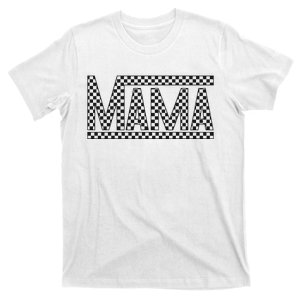 Funny Checkered Mama Black White Gift Wo T-Shirt