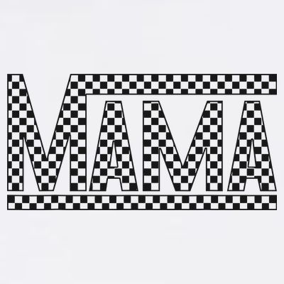 Funny Checkered Mama Black White Gift Wo T-Shirt
