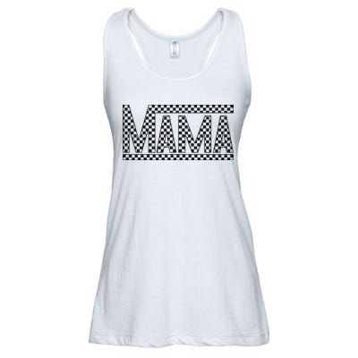 Funny Checkered Mama Black White Gift Wo Ladies Essential Flowy Tank