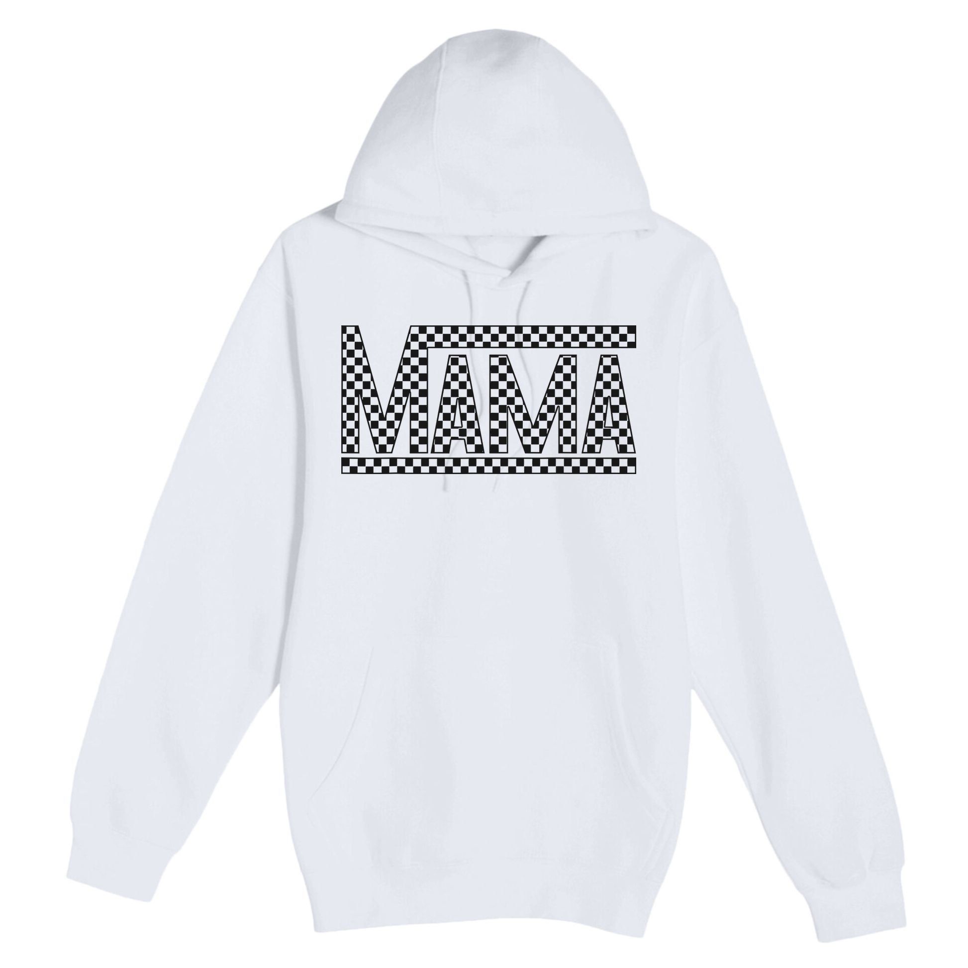 Funny Checkered Mama Black White Gift Wo Premium Pullover Hoodie