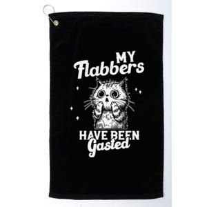 Funny Cat Meme My Flabbers Have Been Gasted Platinum Collection Golf Towel