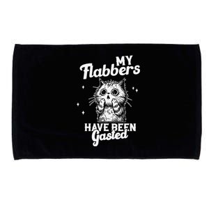 Funny Cat Meme My Flabbers Have Been Gasted Microfiber Hand Towel