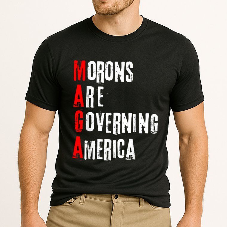 Funny Cool Morons Are Governing America Cooling Performance Crew T-Shirt