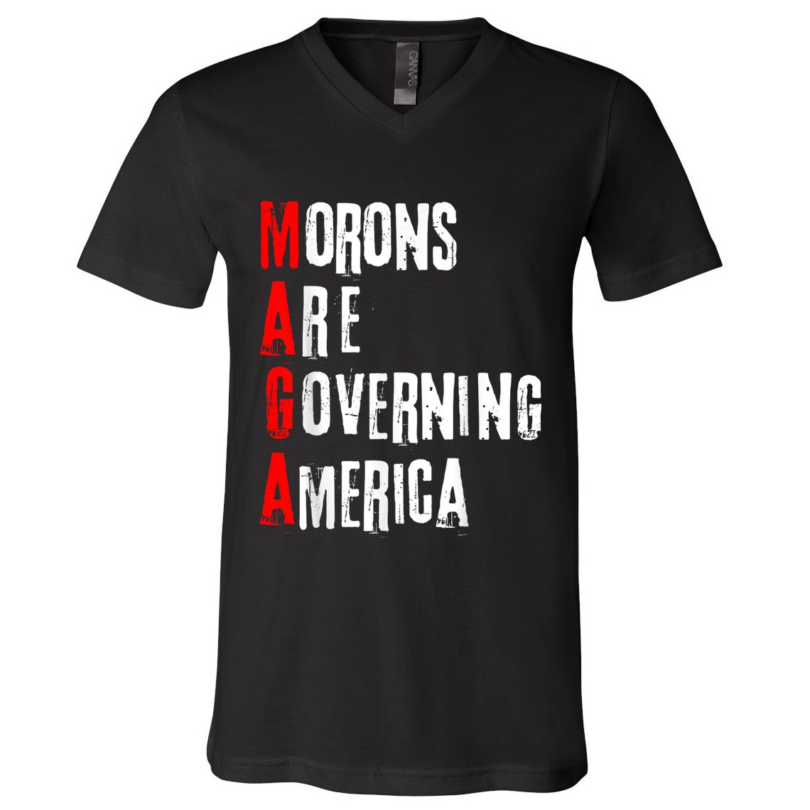 Funny Cool Morons Are Governing America V-Neck T-Shirt