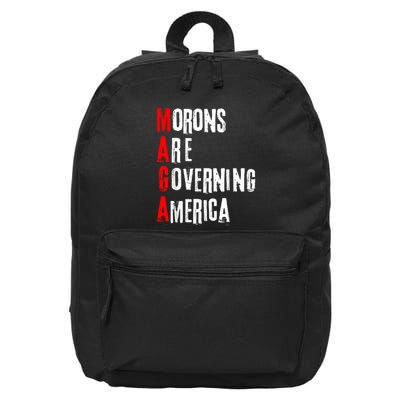 Funny Cool Morons Are Governing America 16 in Basic Backpack