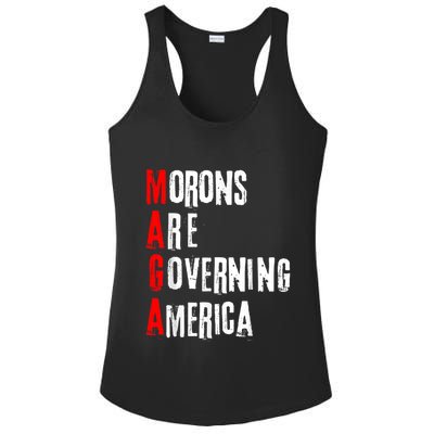 Funny Cool Morons Are Governing America Ladies PosiCharge Competitor Racerback Tank