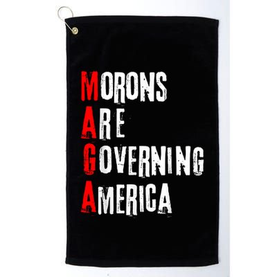 Funny Cool Morons Are Governing America Golf Towel