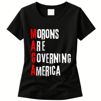 Funny Cool Morons Are Governing America Womens T-Shirt