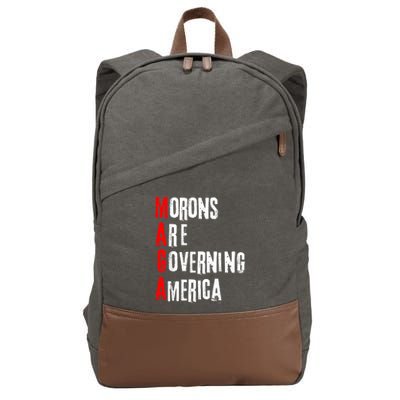 Funny Cool Morons Are Governing America Cotton Canvas Backpack