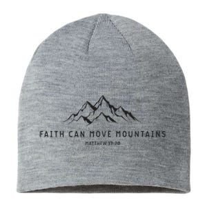 Faith Can Move Mountains Christian Religious Sustainable Beanie