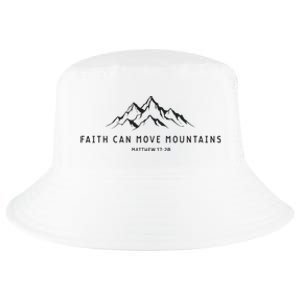 Faith Can Move Mountains Christian Religious Cool Comfort Performance Bucket Hat