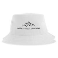 Faith Can Move Mountains Christian Religious Sustainable Bucket Hat