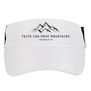 Faith Can Move Mountains Christian Religious Adult Drive Performance Visor