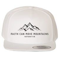 Faith Can Move Mountains Christian Religious Wool Snapback Cap