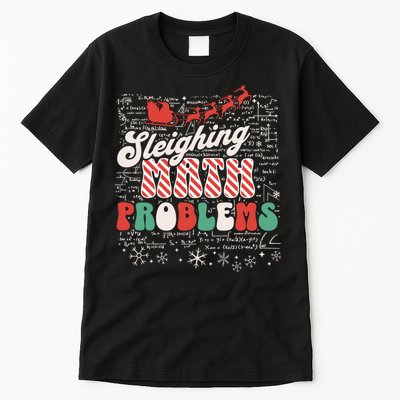 Funny Christmas Math Teacher Santa Tall T-Shirt