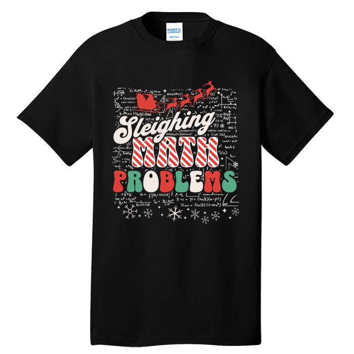 Funny Christmas Math Teacher Santa Tall T-Shirt