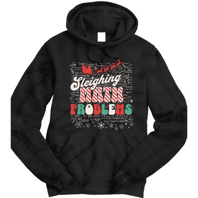 Funny Christmas Math Teacher Santa Tie Dye Hoodie