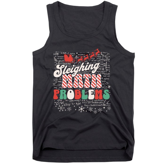 Funny Christmas Math Teacher Santa Tank Top