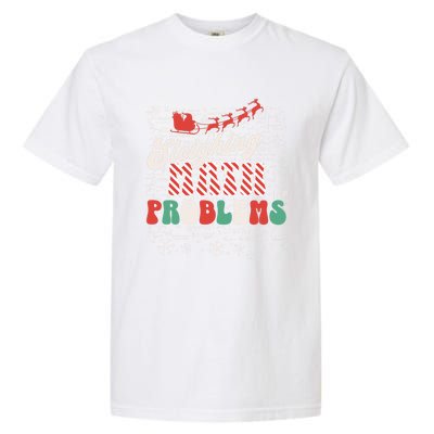 Funny Christmas Math Teacher Santa Garment-Dyed Heavyweight T-Shirt