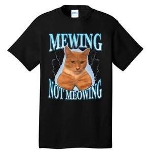 Funny Cat Meme Mewing LooksMax Meowing cat Trend Tall T-Shirt