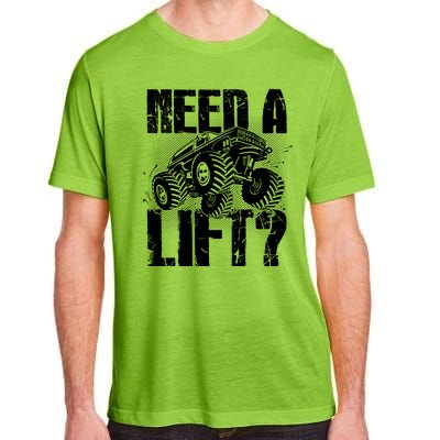 Funny Cool Monster Truck Need A Lift Adult ChromaSoft Performance T-Shirt