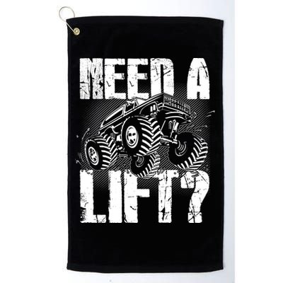 Funny Cool Monster Truck Need A Lift Golf Towel