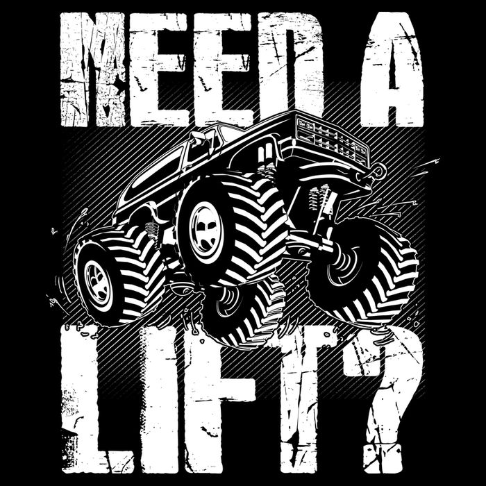 Funny Cool Monster Truck Need A Lift Visor