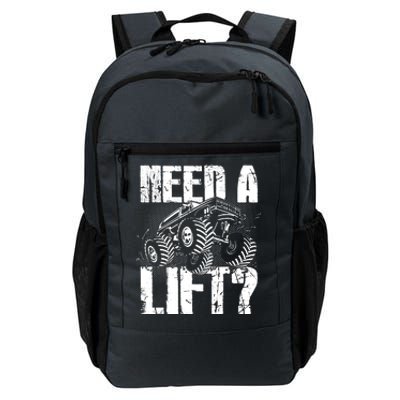 Funny Cool Monster Truck Need A Lift Daily Commute Backpack