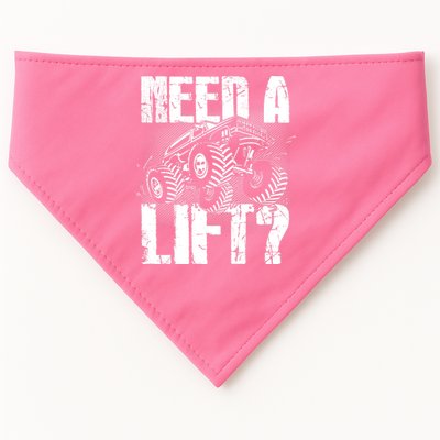 Funny Cool Monster Truck Need A Lift USA-Made Doggie Bandana